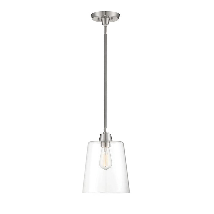 Savoy House 1-Light 12" Pendant, Brushed Nickel