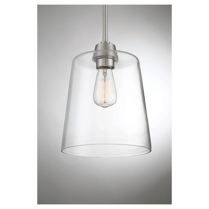 Savoy House 1-Light 12" Pendant, Brushed Nickel