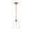 Savoy House 1-Light 12" Pendant, Natural Brass/Clear Cone - M70081NB