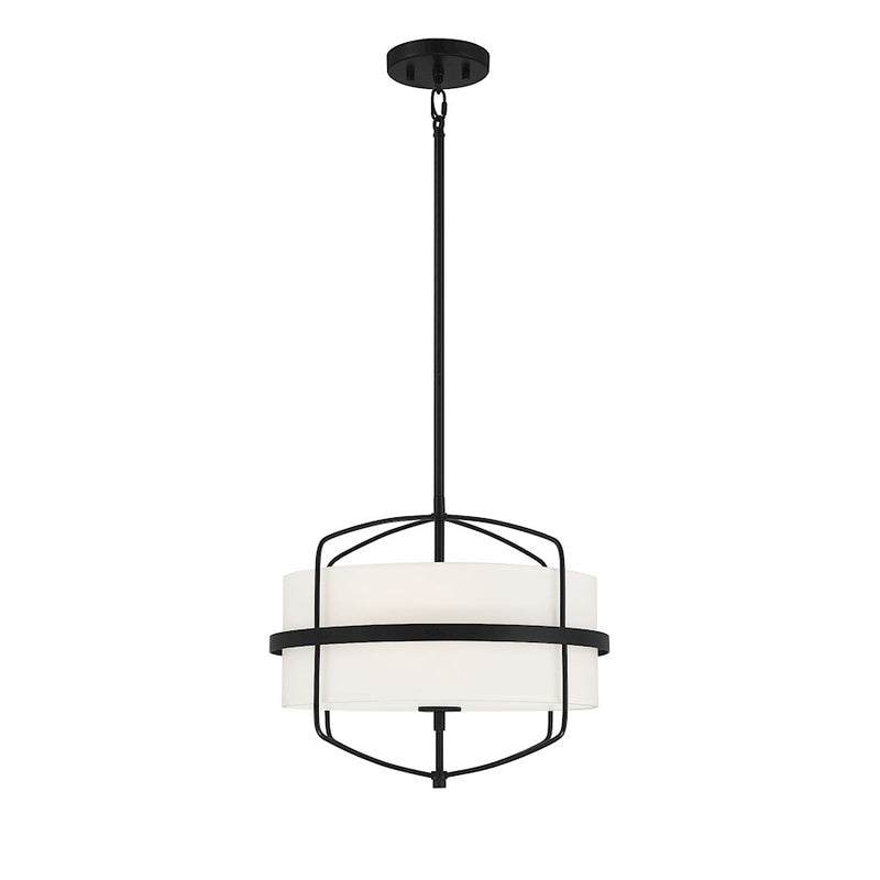 Savoy House 3-Light 16" Pendant, Matte Black