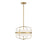 Meridian Modern 3 Light 13" Pendant, Natural Brass