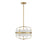 Meridian Modern 3 Light 13" Pendant, Natural Brass