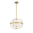 Meridian Modern 3 Light 13" Pendant, Natural Brass