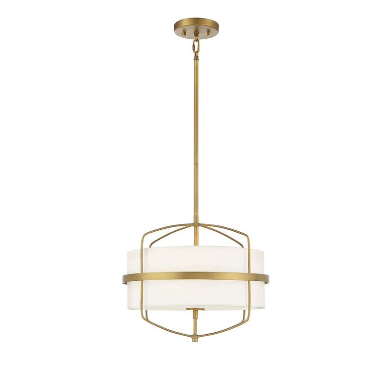 Savoy House 3-Light 16" Pendant, Natural Brass