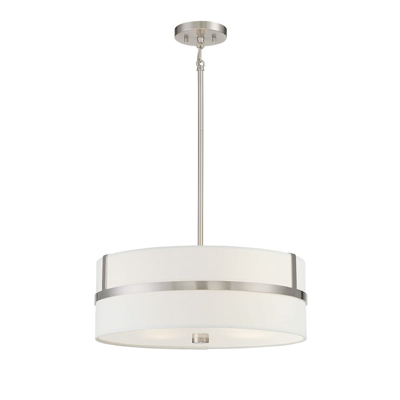 Savoy House 4-Light 20" Pendant, Brushed Nickel