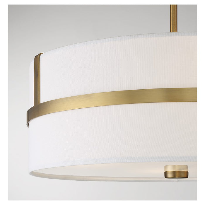 Savoy House 4-Light 20" Pendant, Natural Brass