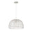 Savoy House 1-Light 12" Pendant, White Rattan/White Socket