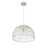 Savoy House 1-Light 12" Pendant, White Rattan/White Socket