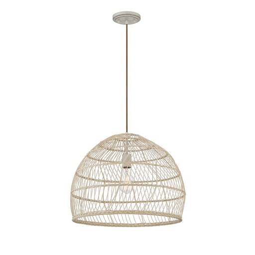 Savoy House 1-Light Pendant, Natural Rattan/A Matching Socket - M70106NR