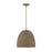 Meridian Bohemian 1 Light Pendant, Natural Wicker