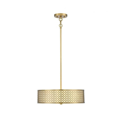 Savoy House 3-Light 5" Pendant, Natural Brass - M70108NB