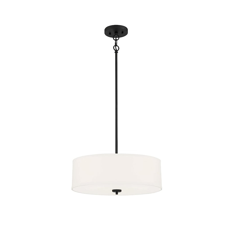 Savoy House 3-Light 6.5" Pendant, Matte Black