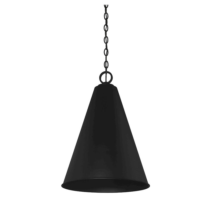 Savoy House 1-Light 28" Pendant, Matte Black