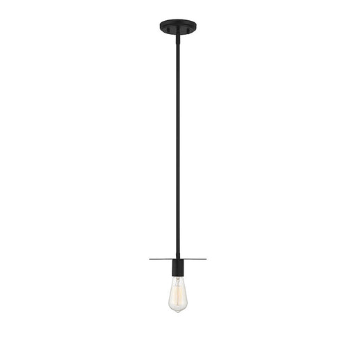 Savoy House 1-Light 8" Mini Pendant, Matte Black