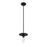 Savoy House 1-Light 8" Mini Pendant, Matte Black