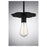 Savoy House 1-Light 8" Mini Pendant, Matte Black