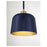 Savoy House 1-Light 9" Pendant, Navy Blue/Natural Brass