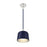 Savoy House 1-Light Pendant, Navy Blue/Polished Nickel