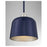 Savoy House 1-Light Pendant, Navy Blue/Polished Nickel