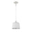 Savoy House 1-Light 9" Pendant, White/Polished Nickel