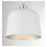 Savoy House 1-Light 9" Pendant, White/Polished Nickel