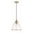 Savoy House 1-Light 11" Pendant, Natural Brass/Clear Shade - M70119NB