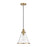 Savoy House 1-Light 13" Pendant, Natural Brass