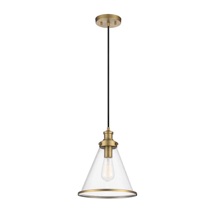 Savoy House 1-Light 13" Pendant, Natural Brass