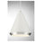 Savoy House 1-Light 12" Pendant, White/Polished Nickel