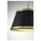 Meridian Vintage 12" Pendant, Matte Black/Natural Brass