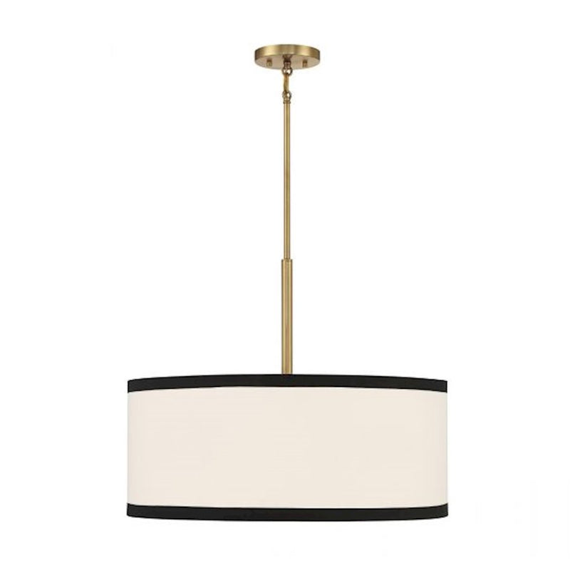 Savoy House 5-Light 20" Pendant, Natural Brass