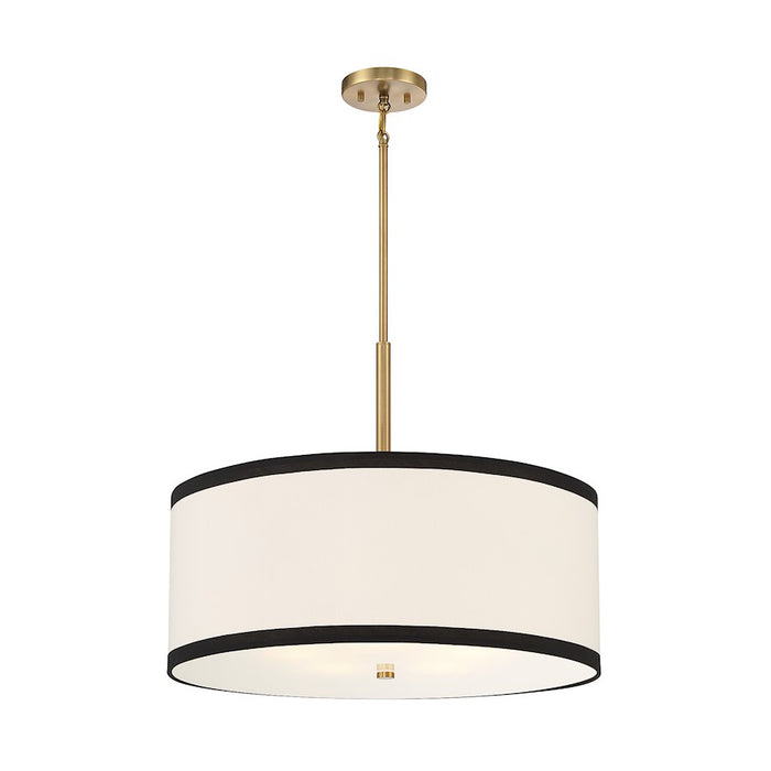 Savoy House 5-Light 20" Pendant, Natural Brass