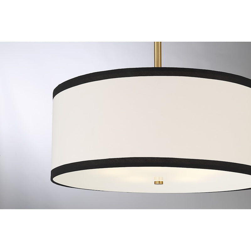 Savoy House 5-Light 20" Pendant, Natural Brass