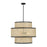 Savoy House 3-Light Pendant, Natural Cane/Matte Black - M7016MBK