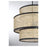 Savoy House 3-Light Pendant, Natural Cane/Matte Black