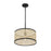 Savoy House 1-Light Pendant, Natural Cane/Matte Black