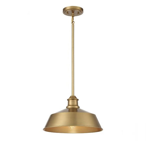 Savoy House 1-Light 8" Pendant, Natural Brass - M7021NB