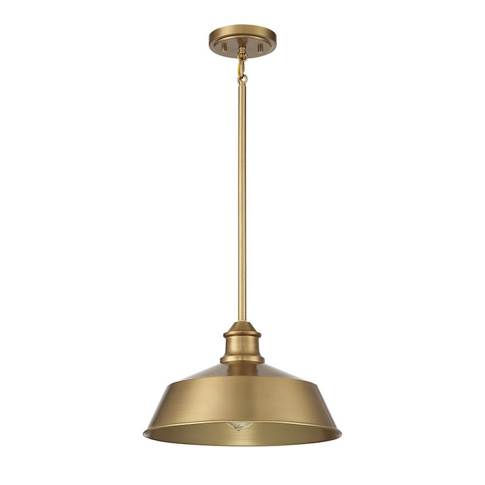 Savoy House 1-Light 8" Pendant, Natural Brass