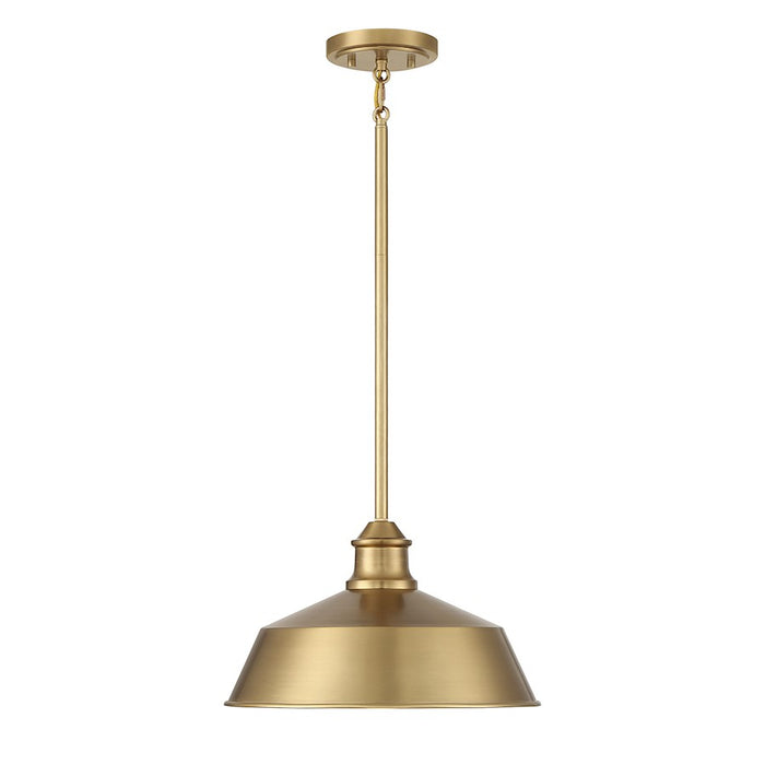 Savoy House 1-Light 8" Pendant, Natural Brass