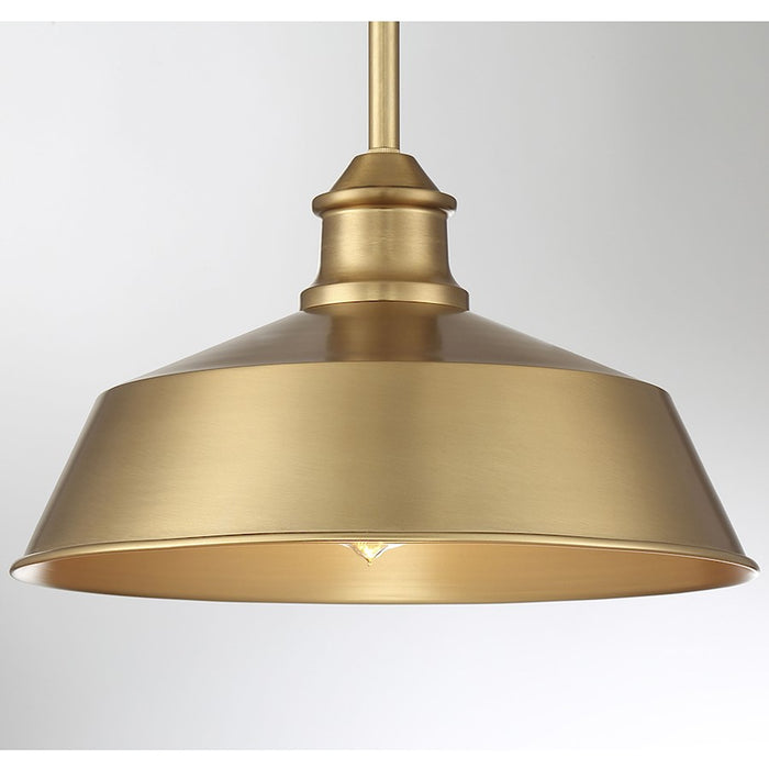 Savoy House 1-Light 8" Pendant, Natural Brass