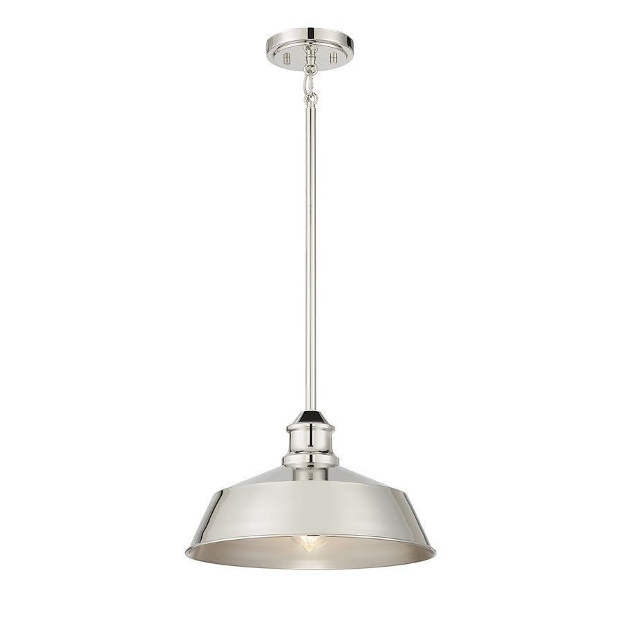 Savoy House 1-Light 8" Pendant, Polished Nickel - M7021PN