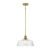 Savoy House 1-Light 15" Pendant, Natural Brass - M7023NB