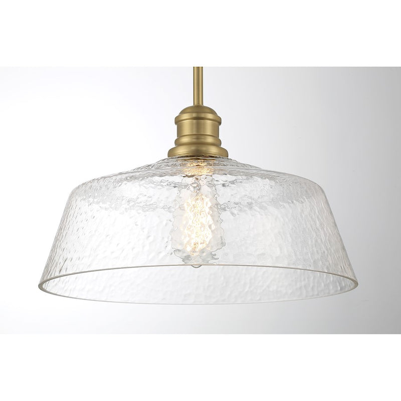 Meridian Vintage 1 Light 15" Pendant