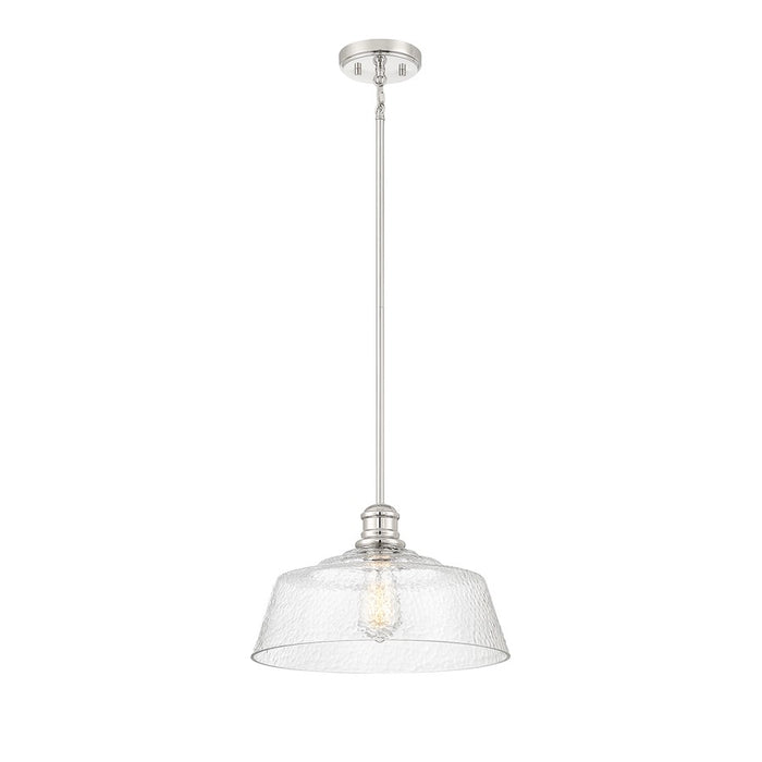 Savoy House 1-Light 15" Pendant, Polished Nickel