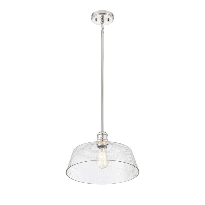 Savoy House 1-Light 15" Pendant, Polished Nickel