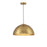 Savoy House 1-Light 10" Vintage Industrial Pendant, Natural Brass - M7024NB