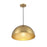 Savoy House 1-Light 10" Vintage Industrial Pendant, Natural Brass