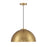 Savoy House 1-Light 10" Vintage Industrial Pendant, Natural Brass
