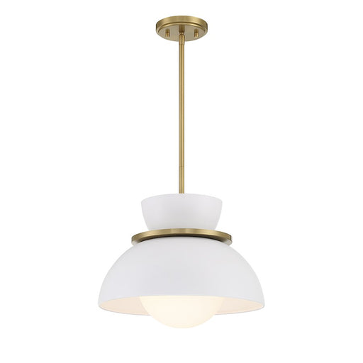 Savoy House 1-Light 9.5" Pendant, Natural Brass - M7026NB