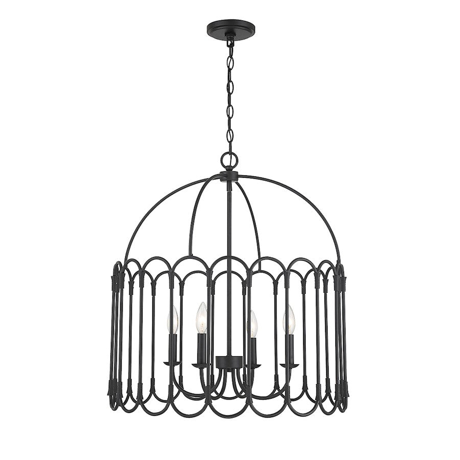 Savoy House 4-Light 24" Pendant, Matte Black - M7029MBK